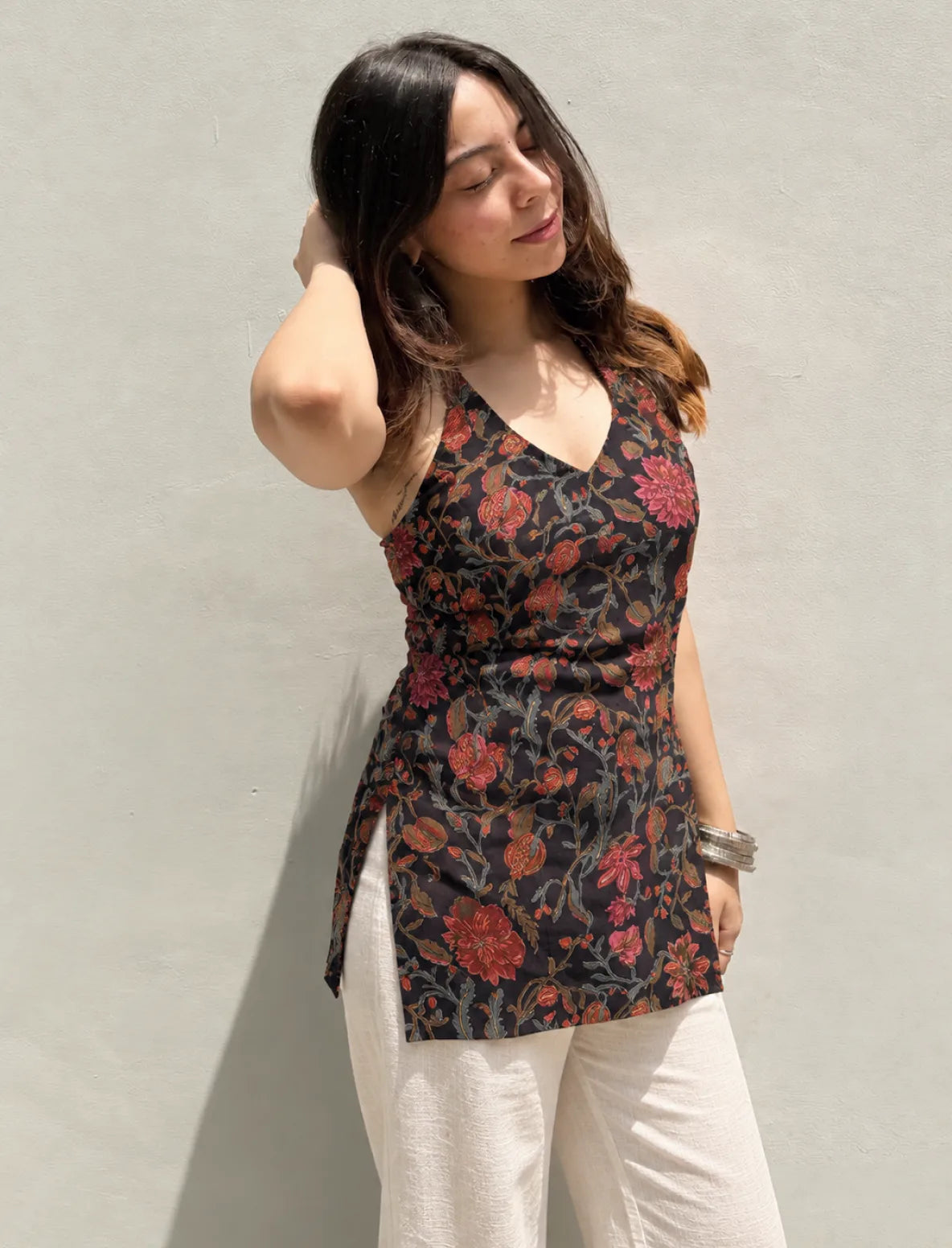 Sia Halter Neck Kurti