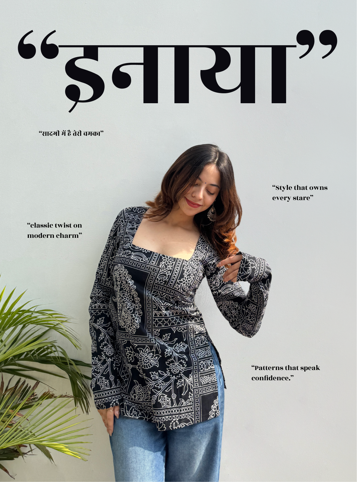 Inaya Square Neck Kurti by Evara