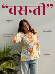 Vasanti Straight Sleeves Kurti by Evara