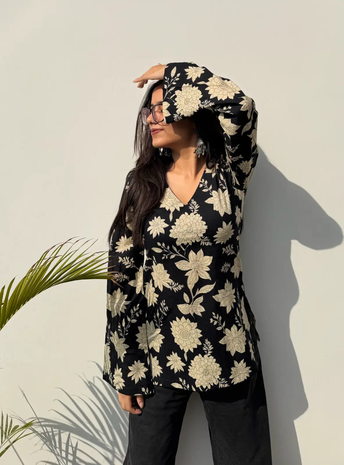 Rukhsar Bell Sleeves Kurti