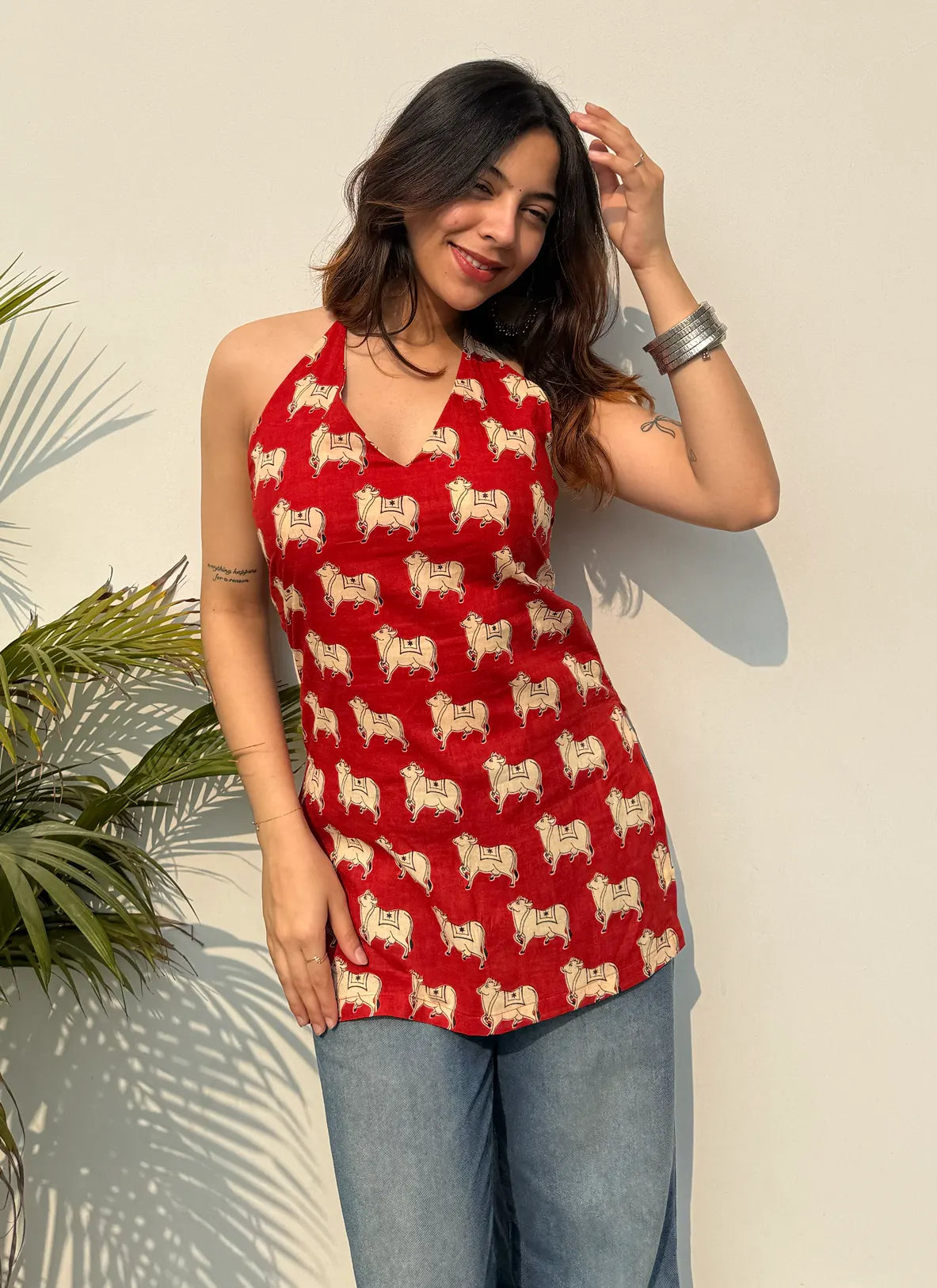 Arz Halter Neck Kurti
