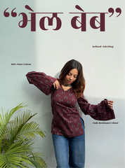 Bhel Babe Bell Sleeves Kurti by Evara