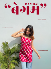Bambai Begum Mid Kurti Kurti by Evara