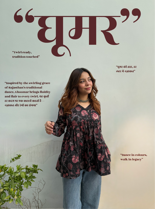 Ghoomar Flared Kurti by Evara