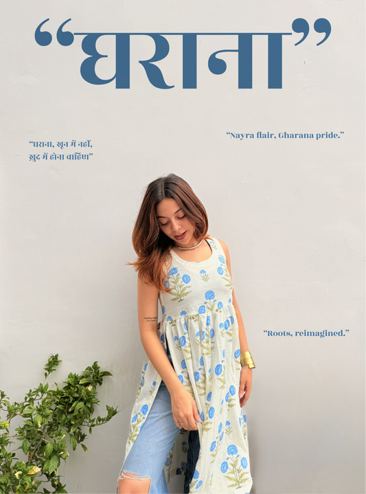 Gharana Nayra Kurti by Evara