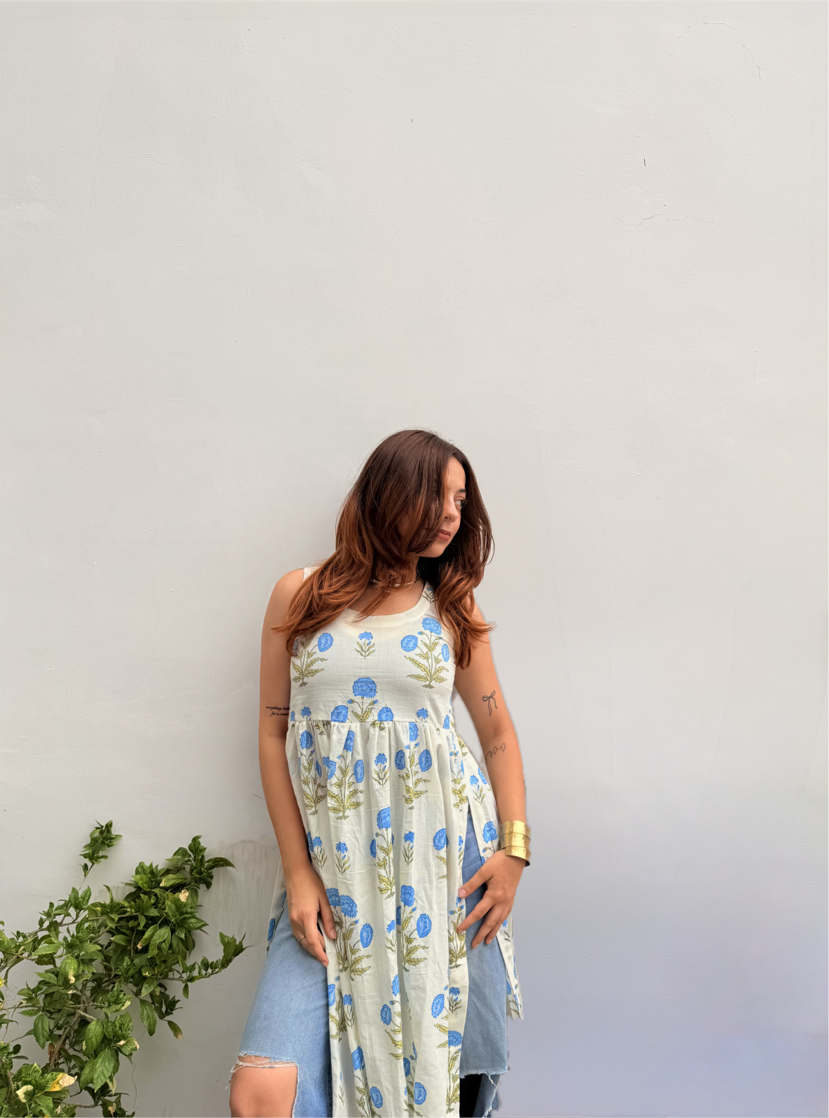 Gharana Nayra Kurti by Evara