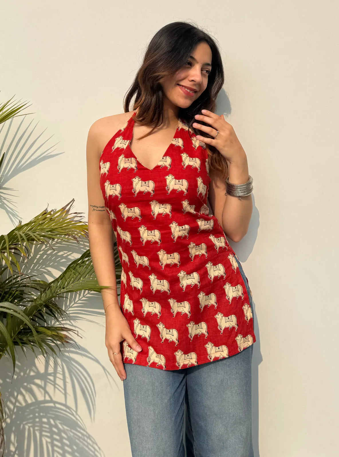 Arz Halter Neck Kurti