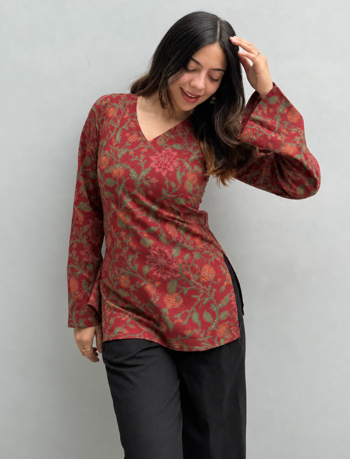 Mehrun Bell Sleeves Kurti