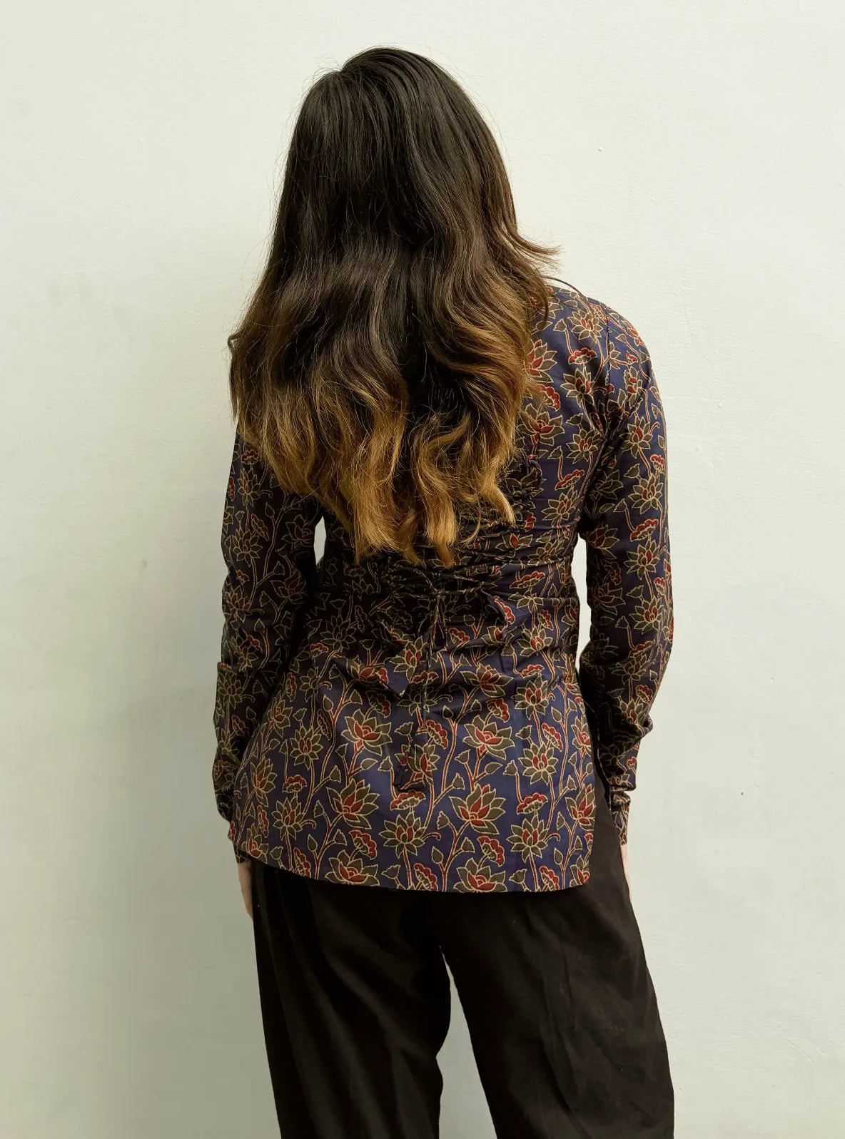 Mahika Corset Back Full Sleeves Kurti