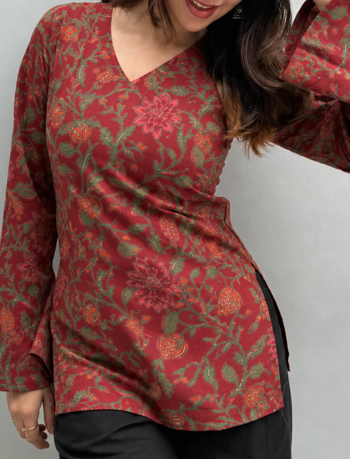 Mehrun Bell Sleeves Kurti