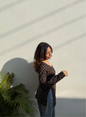 Amber Adaa Square Neck Kurti by Evara