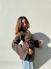 Gulnaar Bell Sleeves Kurti by Evara