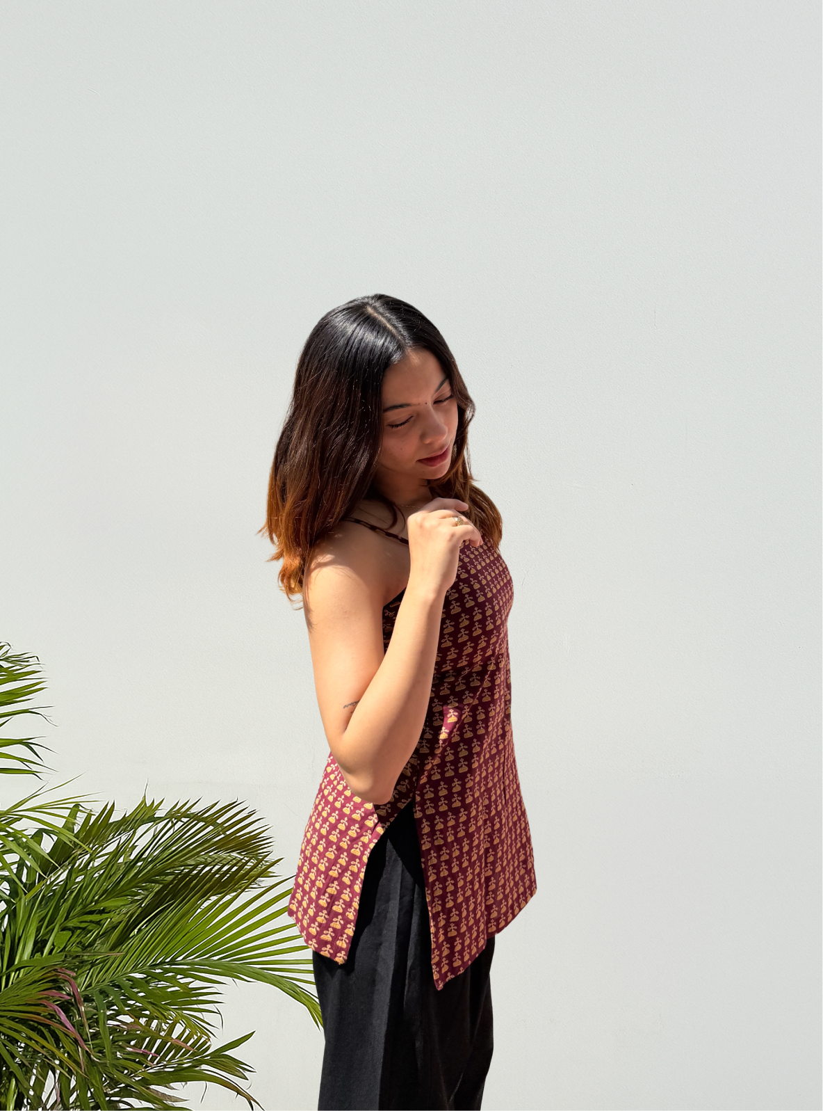Surkhmahal Short Kurti by Evara