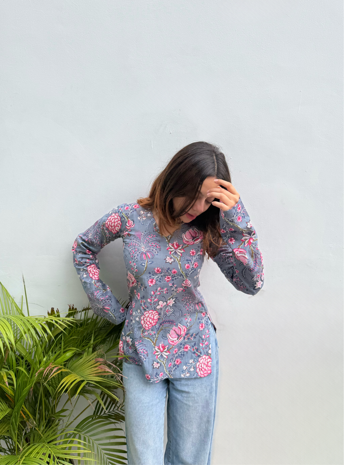 Tarini Straight Sleeves Kurti by Evara