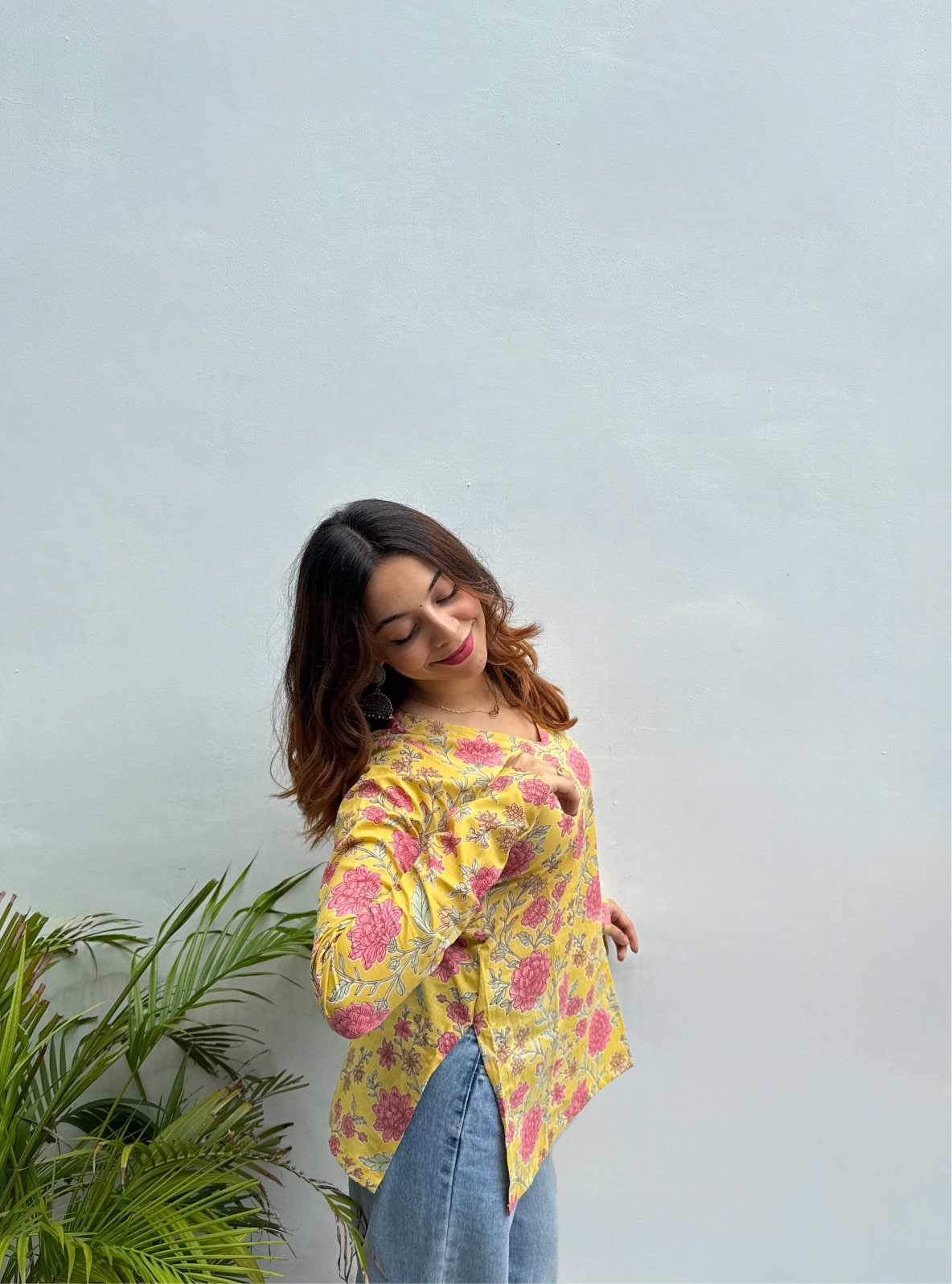 Ranjhan Straight Sleeves Kurti by Evara