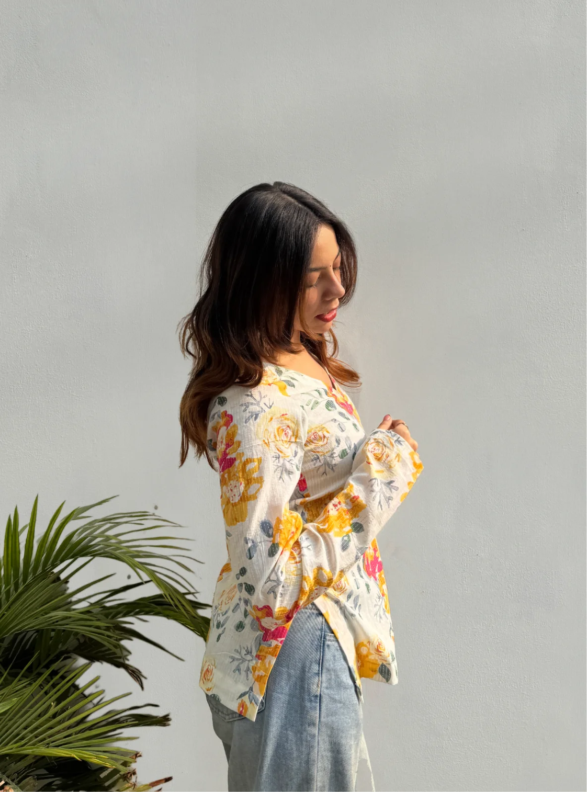 Vasanti Straight Sleeves Kurti by Evara