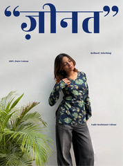 Zeenat Straight Sleeves Kurti by Evara