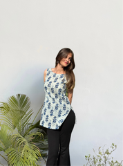 Fitoor Boat Neck Short Kurti by Evara