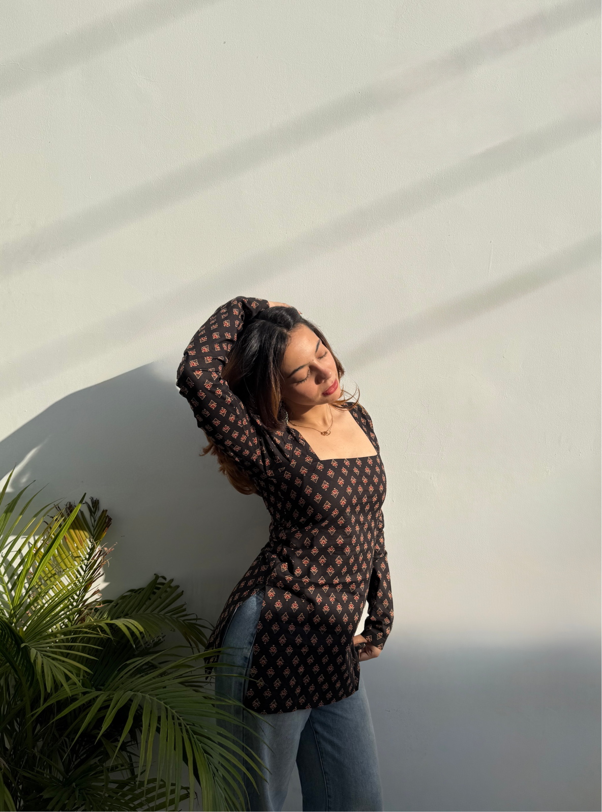 Amber Adaa Square Neck Kurti by Evara