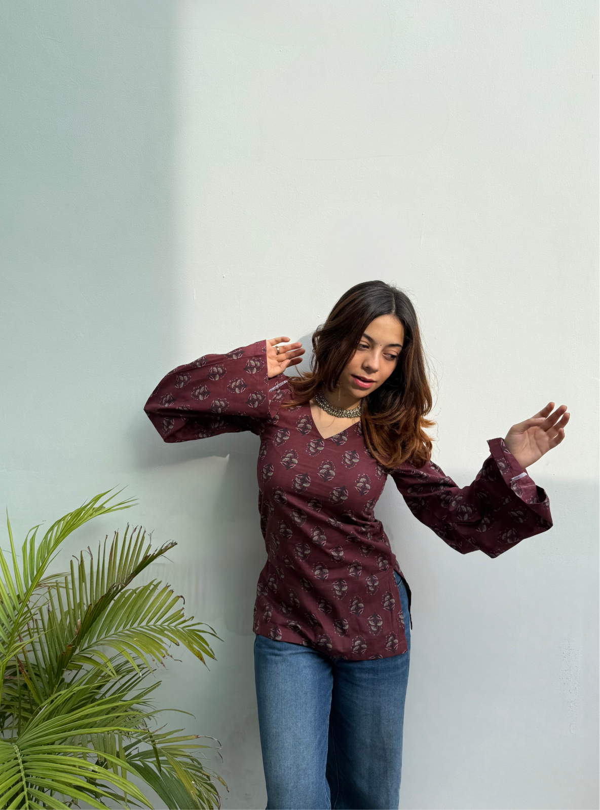 Bhel Babe Bell Sleeves Kurti by Evara