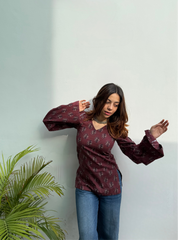 Bhel Babe Bell Sleeves Kurti by Evara