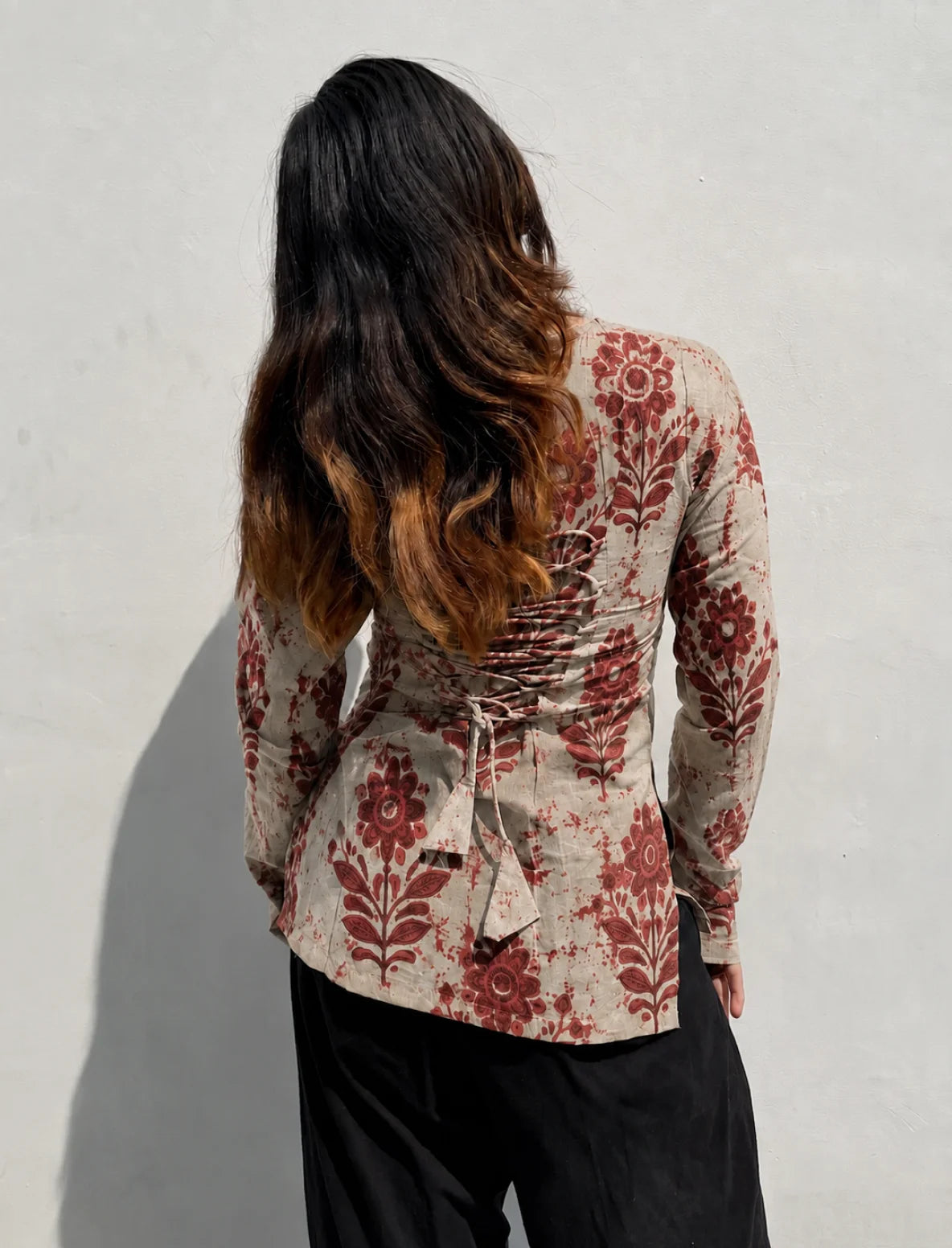 Kaavish Corset Back Full Sleeves Kurti