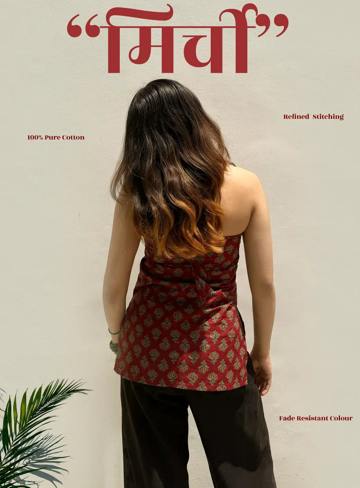 Mirchi Halter Neck Kurti