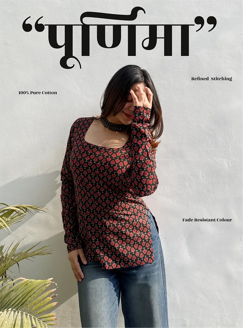 Purnima Boat Neck Kurti