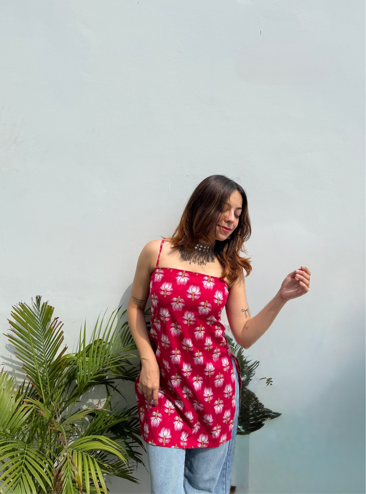 Bambai Begum Mid Kurti Kurti by Evara