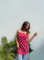 Bambai Begum Mid Kurti Kurti by Evara