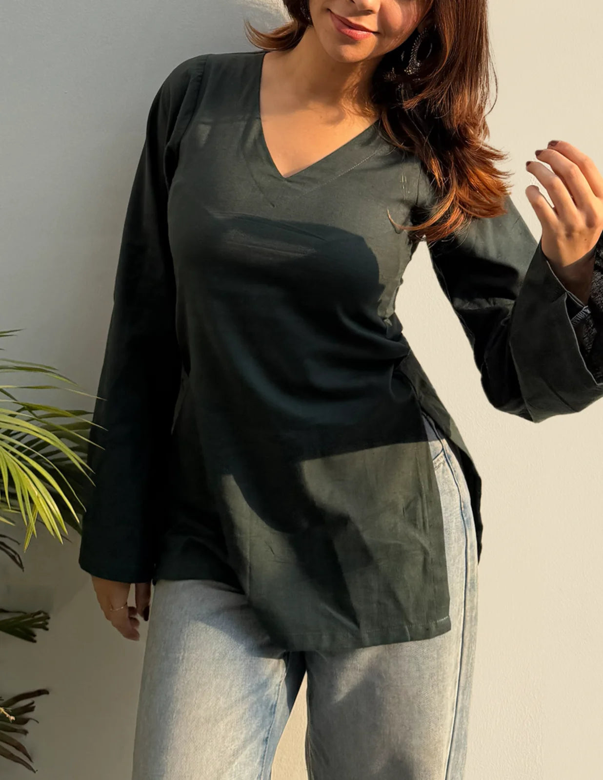 Morni Bell Sleeves Kurti by Evara