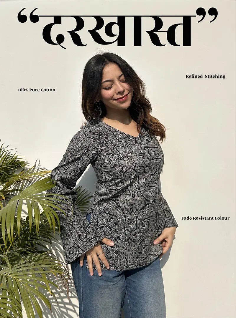 Darkhaast Bell Sleeves Kurti