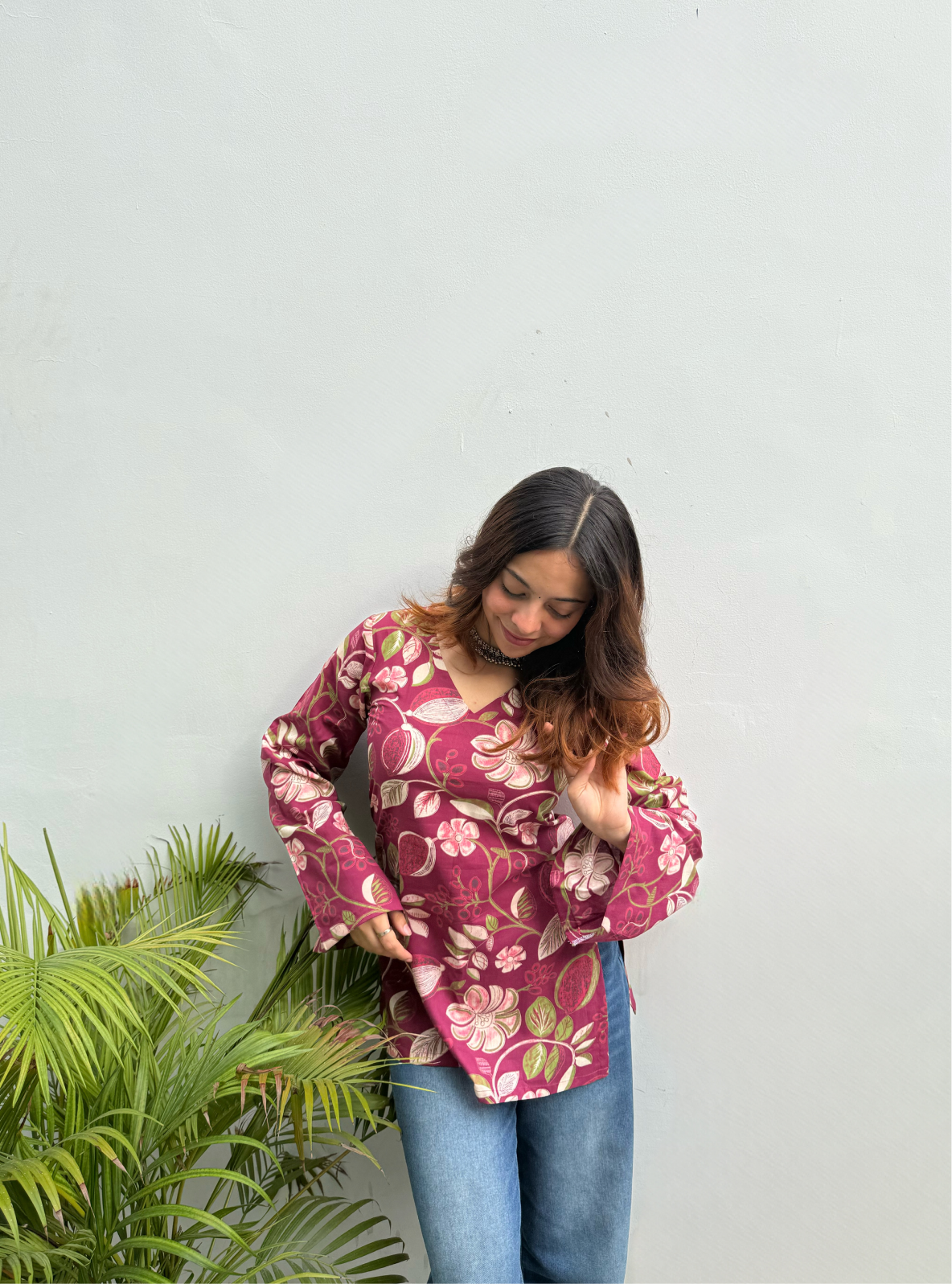 Rudrani Bell Sleeves Kurti by Evara