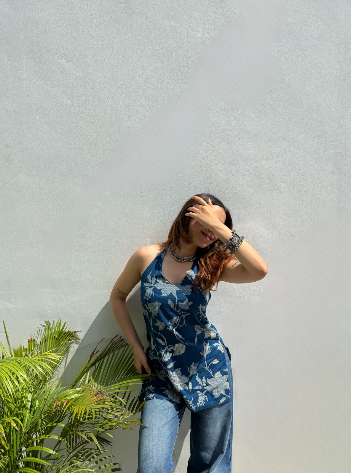 Alana Halter Neck Kurti by Evara