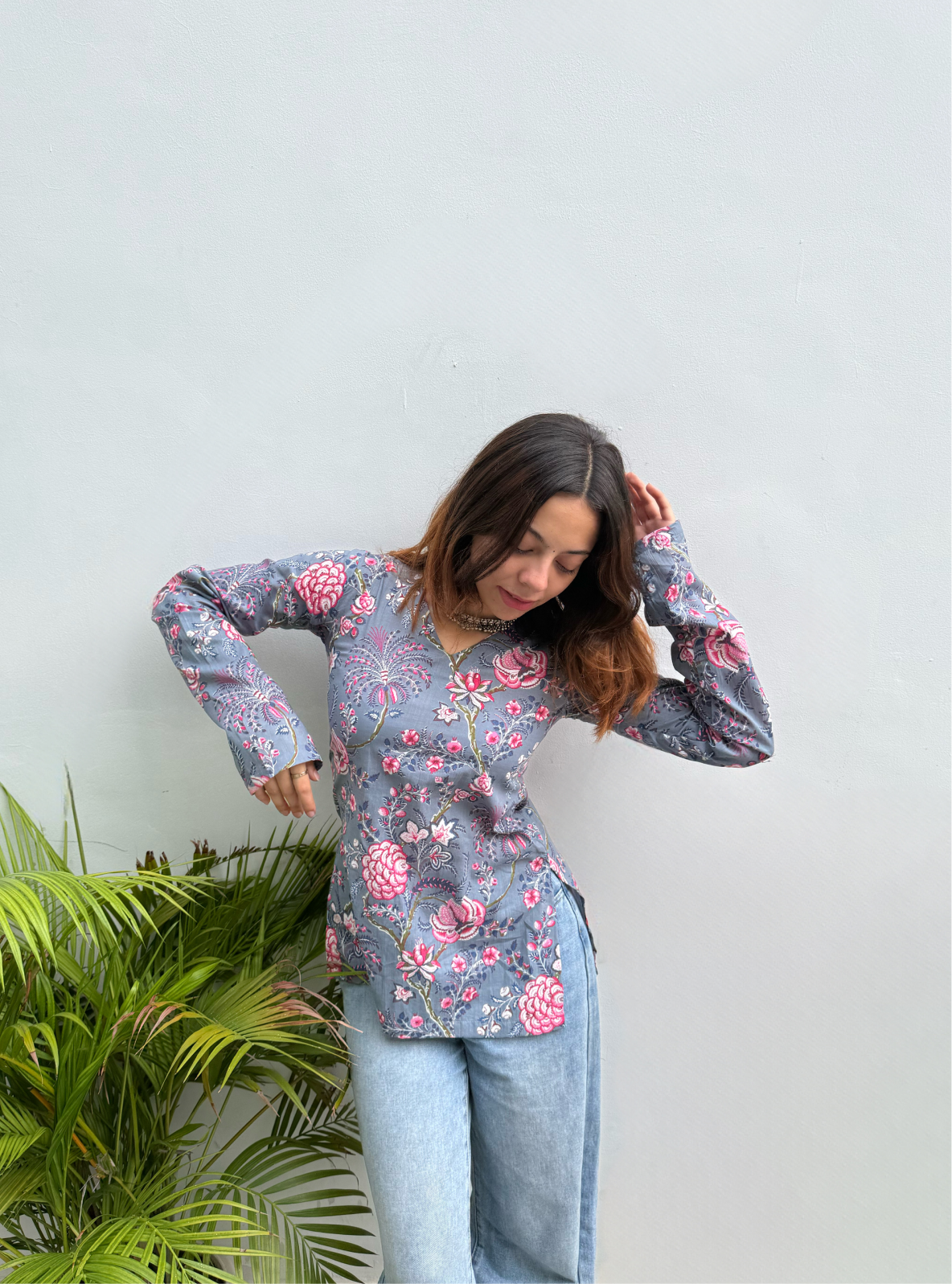 Tarini Straight Sleeves Kurti by Evara
