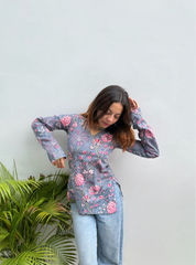 Tarini Straight Sleeves Kurti by Evara