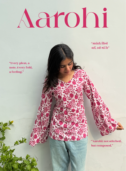 Aarohi Bell Sleeves Kurti by Evara