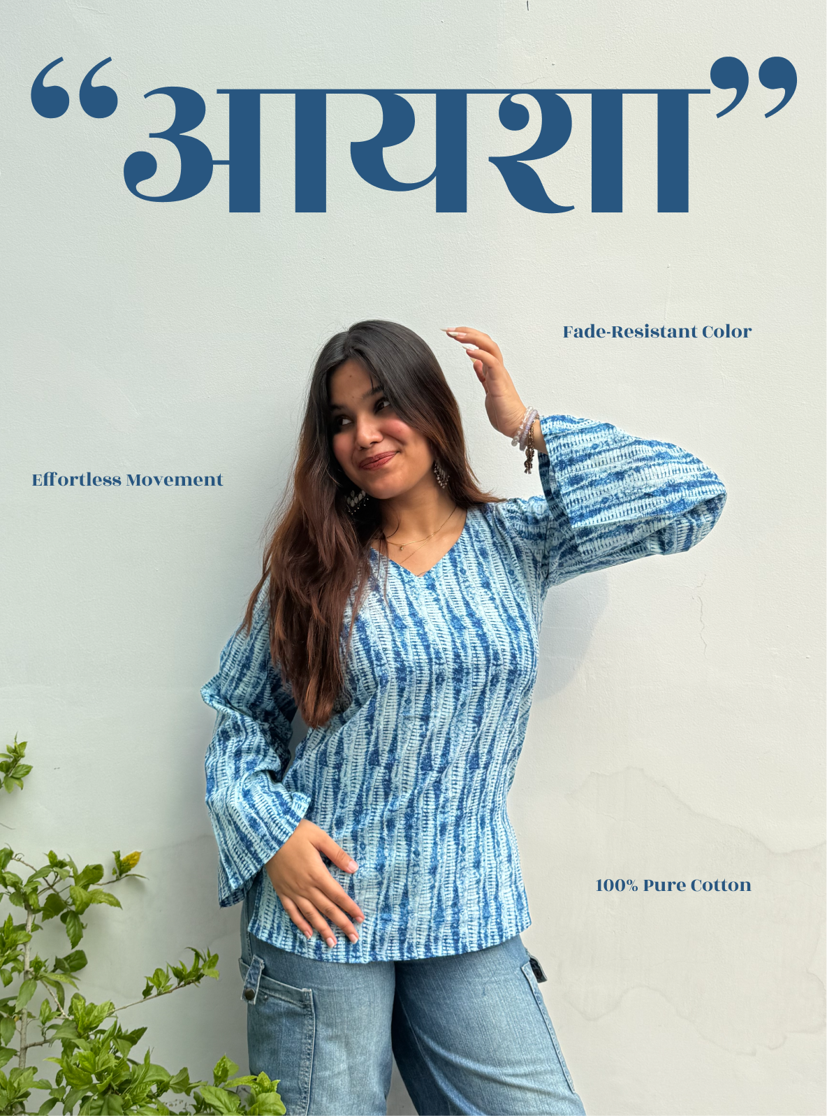 Ayesha Bell Sleeves Kurti by Evara