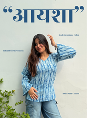 Ayesha Bell Sleeves Kurti by Evara