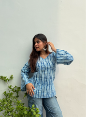 Ayesha Bell Sleeves Kurti by Evara