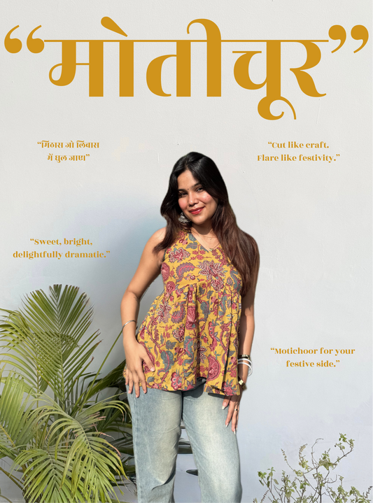 Motichoor Cut Flair Kurti by Evara