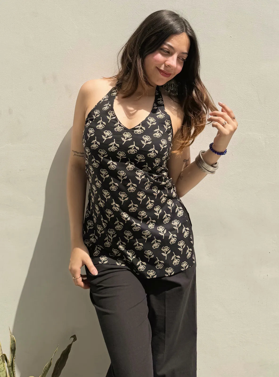 Prisha Halter Neck Kurti