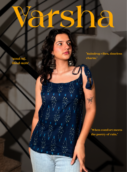 Varsha Short Kurti with Tie-up By Evara
