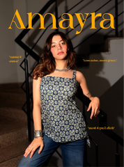 Amayra Short Kurti with Bottom Tassel by Evara