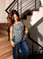 Amayra Short Kurti with Bottom Tassel by Evara