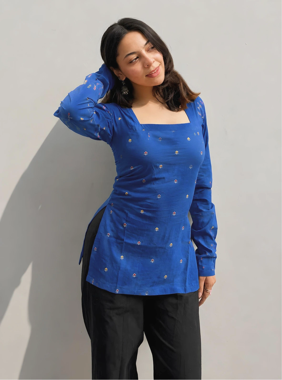 Taashvi Corset Back Full Sleeves Kurti
