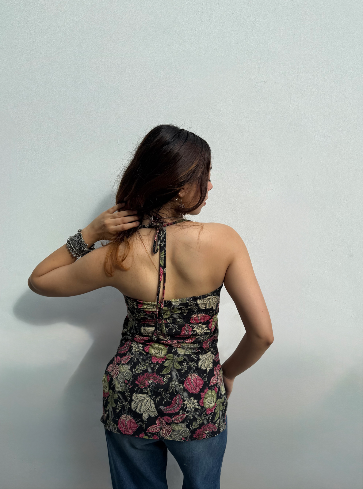 Meherbaan Halter Neck Kurti by Evara