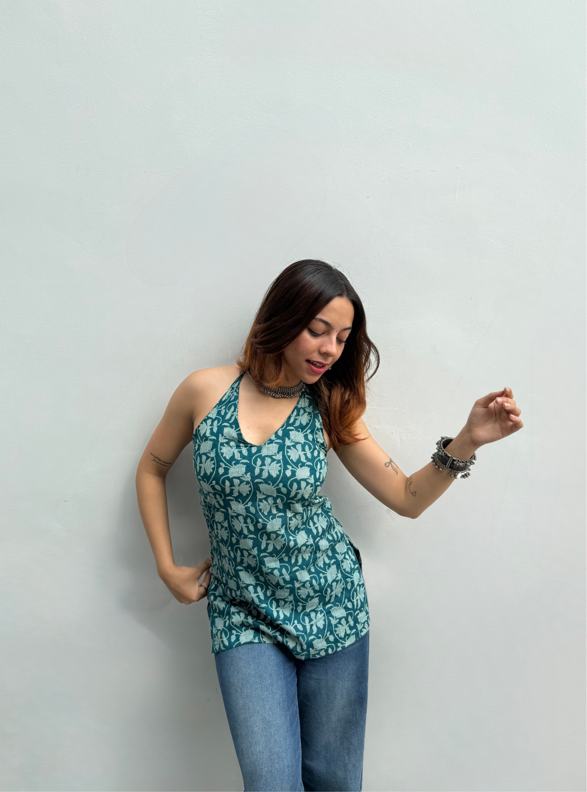 Masakali Halter Neck Kurti by Evara