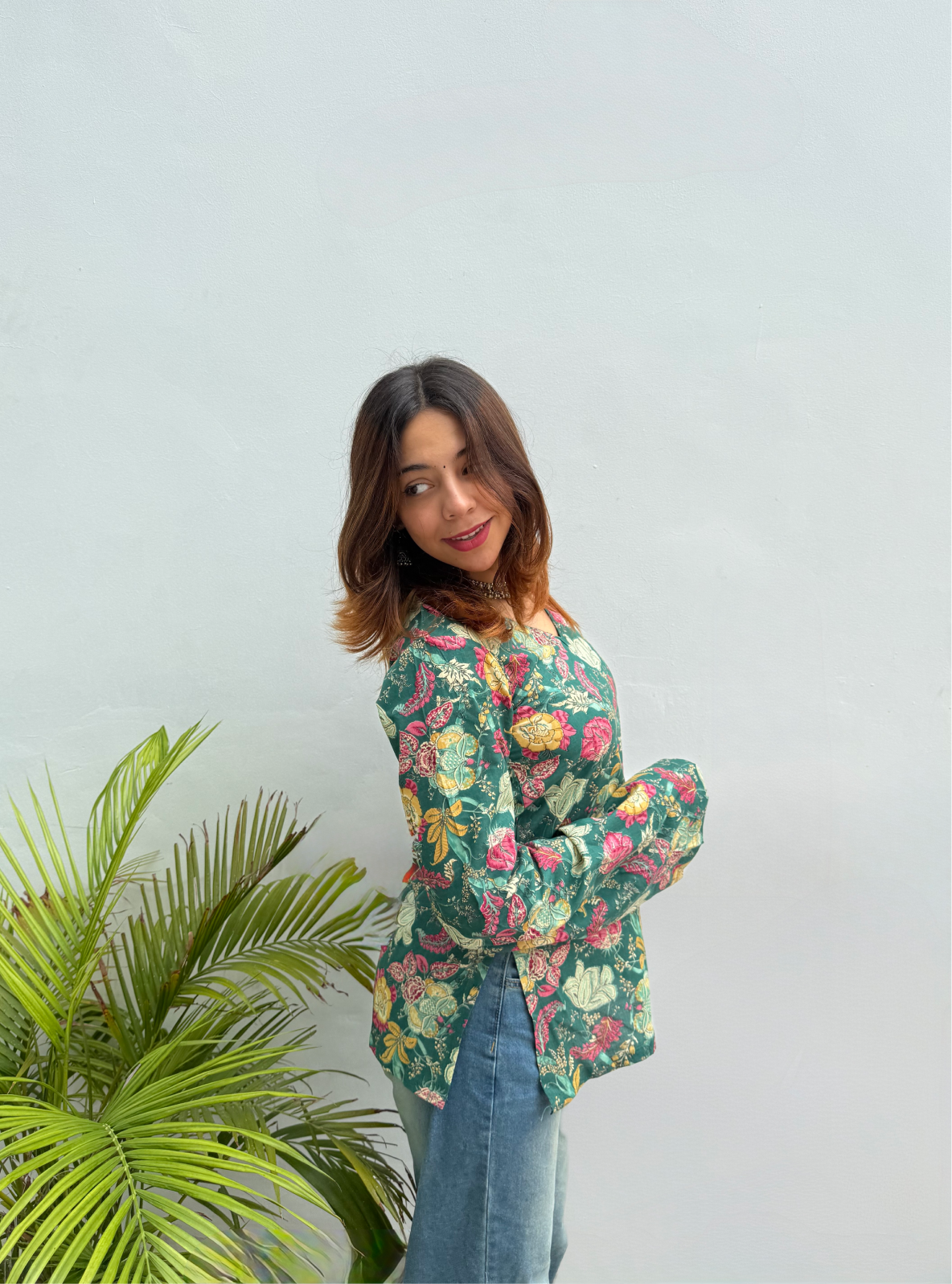 Nakhra Naka Bell Sleeves Kurti by Evara