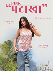 Pink Patakha Short Kurti by Evara